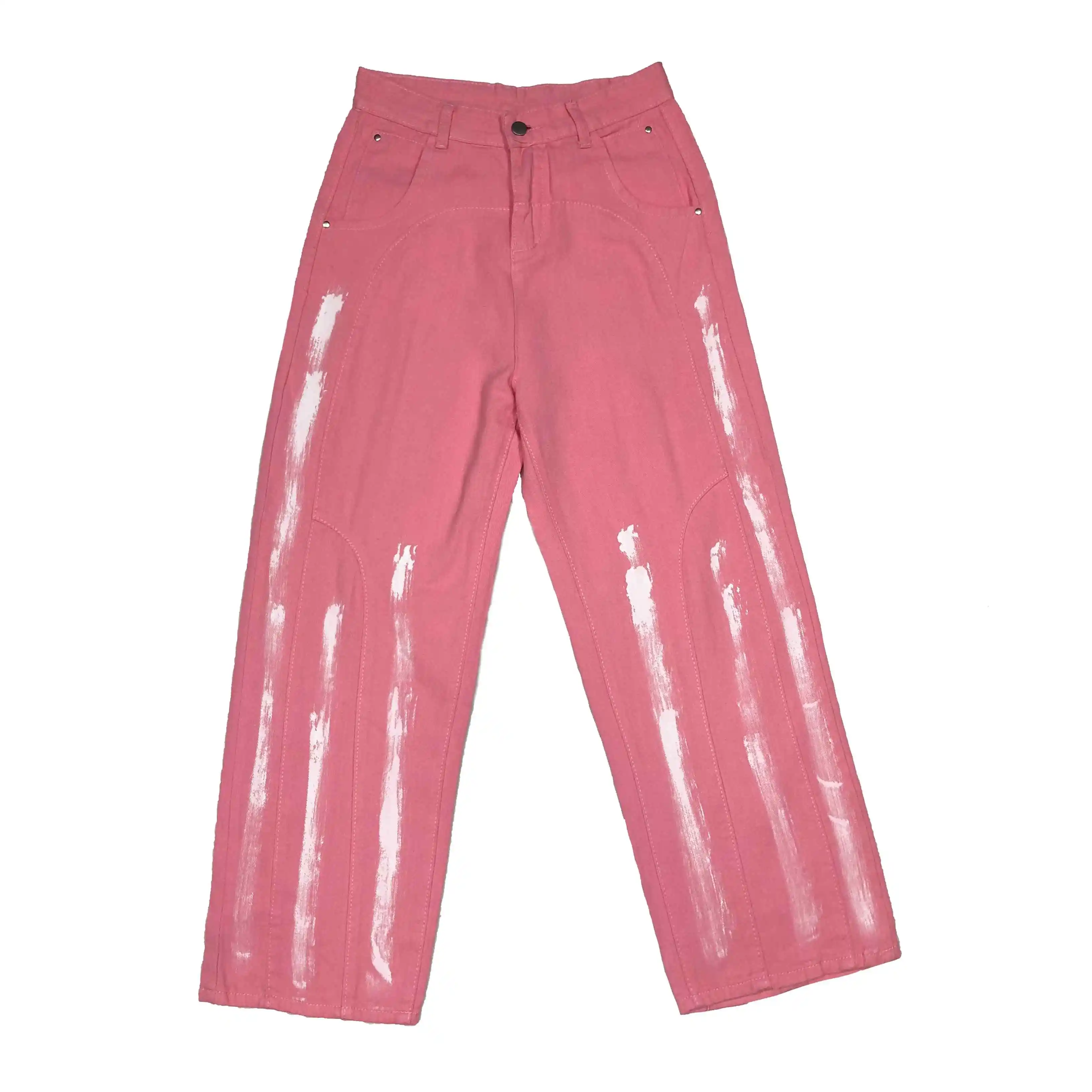 New Hip-hop Pink Splash Ink Jeans Retro Washed Trousers Streetwear Women's Wide-leg Pants Autumn and Winter Bottoms
New Hip-hop Pink Splash Ink Jeans Retro Washed Trousers Streetwear Women's Wide-leg Pants Autumn and Winter Bottoms