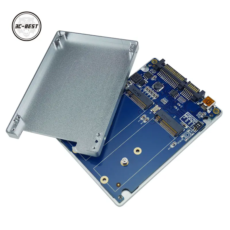 NGFF ( M2 ) SSD to 2.5" SATA Adapter M.2 NGFF SSD to SATA3 & USB3.0 Converter Card RAID ADPNG301
NGFF ( M2 ) SSD to 2.5" SATA Adapter M.2 NGFF SSD to SATA3 & USB3.0 Converter Card RAID ADPNG301