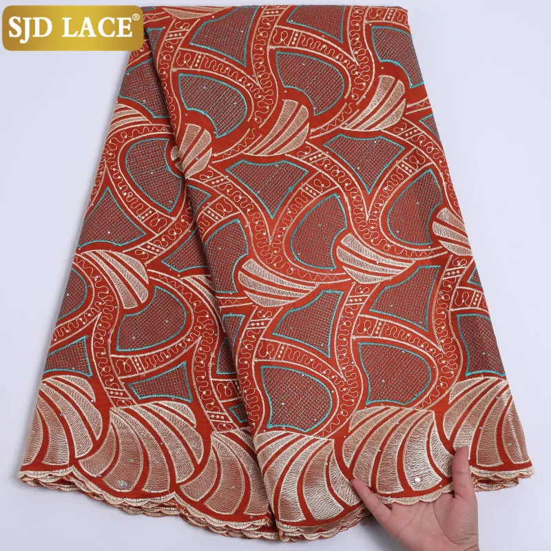 SJD LACE New African Dry Lace Fabric With Stones Swiss Voile Lace In Switzerland Embroidery Nigeria Lace Fabric For Man SewA2207
SJD LACE New African Dry Lace Fabric With Stones Swiss Voile Lace In Switzerland Embroidery Nigeria Lace Fabric For Man SewA2207