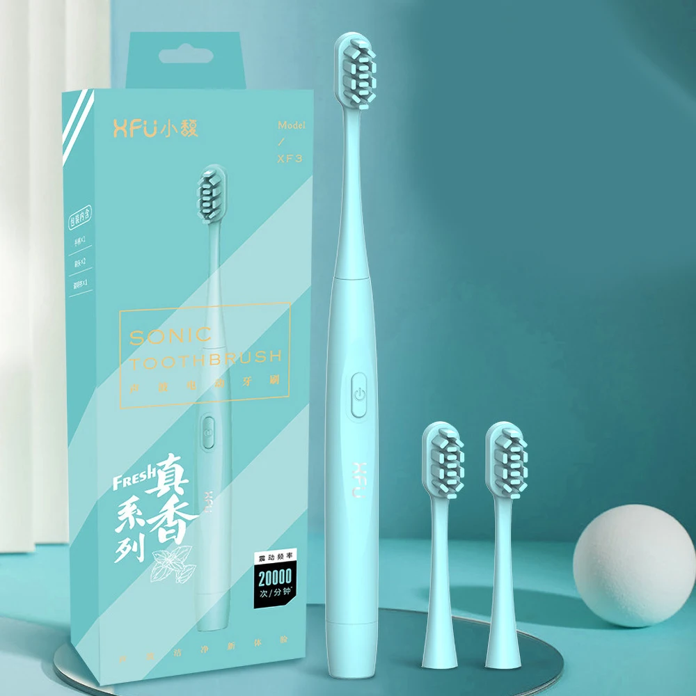 

SEAGO Electric Toothbrush Sonic Replacement Brush Heads Battery Sonic Teeth Brush Deep Cleaning Included Soft-bristle Waterproof