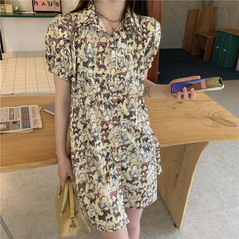 Женское платье-рубашка с коротким рукавом, повседневное и плявечерние ное мини-платье с цветочным принтом, модель A758 на весну и лето, 2021
Женское платье-рубашка с коротким рукавом, повседневное и плявечерние ное мини-платье с цветочным принтом, модель A758 на весну и лето, 2021