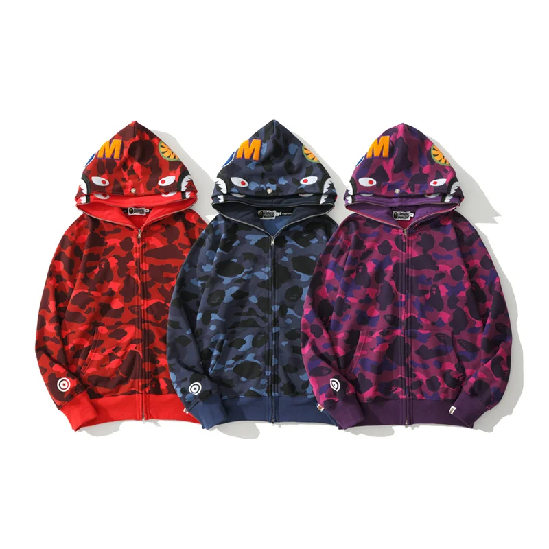 bape Autumn Shark head classicdouble hatcamouflage sweater Terry Hoodies Pullover Hooded Sweater Harajuku Cotton Sweatshirts
bape Autumn Shark head classicdouble hatcamouflage sweater Terry Hoodies Pullover Hooded Sweater Harajuku Cotton Sweatshirts