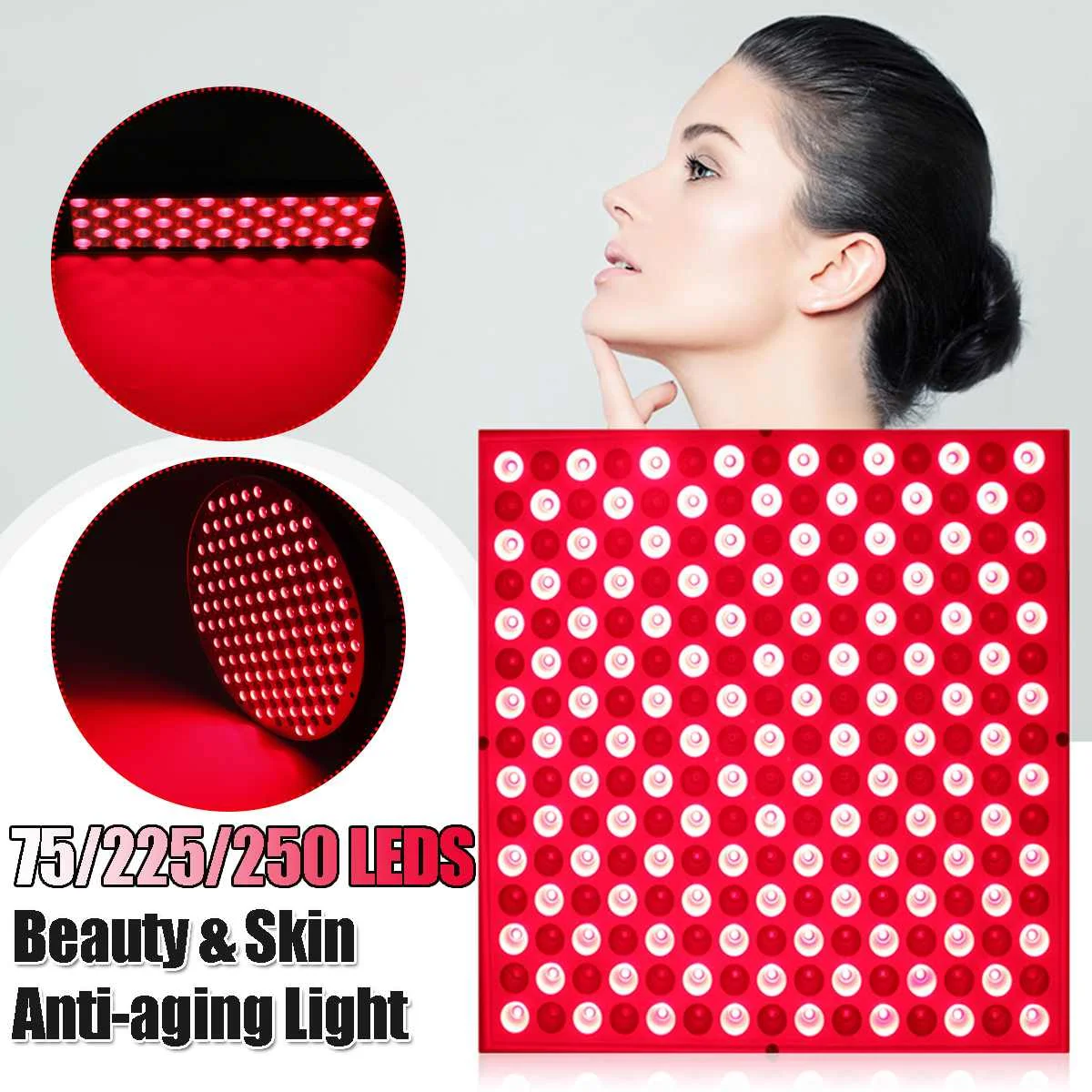 Anti Aging 40W Red Led Light Therapy Red 75LED Red & Near 660nm 850nm Infrared Led Light for Full Body Skin and Pain Relie
Anti Aging 40W Red Led Light Therapy Red 75LED Red & Near 660nm 850nm Infrared Led Light for Full Body Skin and Pain Relie