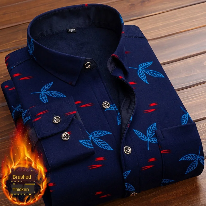 Formal Shirt For Men 2020 Long Sleeve Fleece Warm Plaid Oversized Plaid Collar Shirt Winter Velvet Clothing warm Plaid shirt 5XL
Formal Shirt For Men 2020 Long Sleeve Fleece Warm Plaid Oversized Plaid Collar Shirt Winter Velvet Clothing warm Plaid shirt 5XL