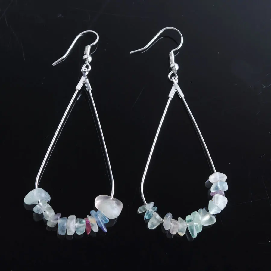 WOJIAER Women Jewelry Water Drop Earrings Natural White Crystal Chip Stone Silver-color Beauty Simple Dangle Earrings PW9076
WOJIAER Women Jewelry Water Drop Earrings Natural White Crystal Chip Stone Silver-color Beauty Simple Dangle Earrings PW9076