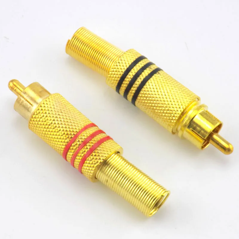 4Pcs Gold Plated RCA Connecter Plug Solder RCA Male Audio Video Adapter Locking Cable for IP Camera CCTV Camera Electrical U27
4Pcs Gold Plated RCA Connecter Plug Solder RCA Male Audio Video Adapter Locking Cable for IP Camera CCTV Camera Electrical U27