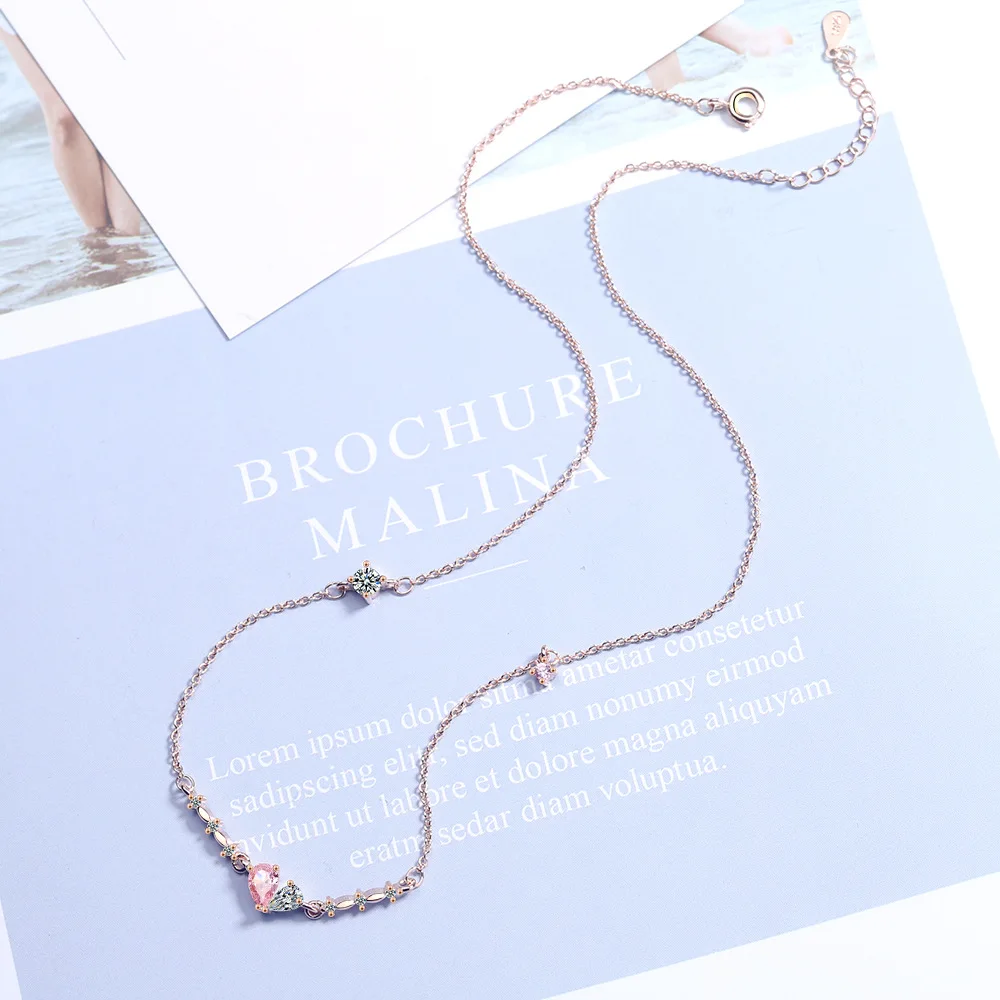 New 2021 Water Drop Necklace Female Elegant Fashion Necklace Personality Sweet Bow Pendant Necklace Lady Necklace
New 2021 Water Drop Necklace Female Elegant Fashion Necklace Personality Sweet Bow Pendant Necklace Lady Necklace