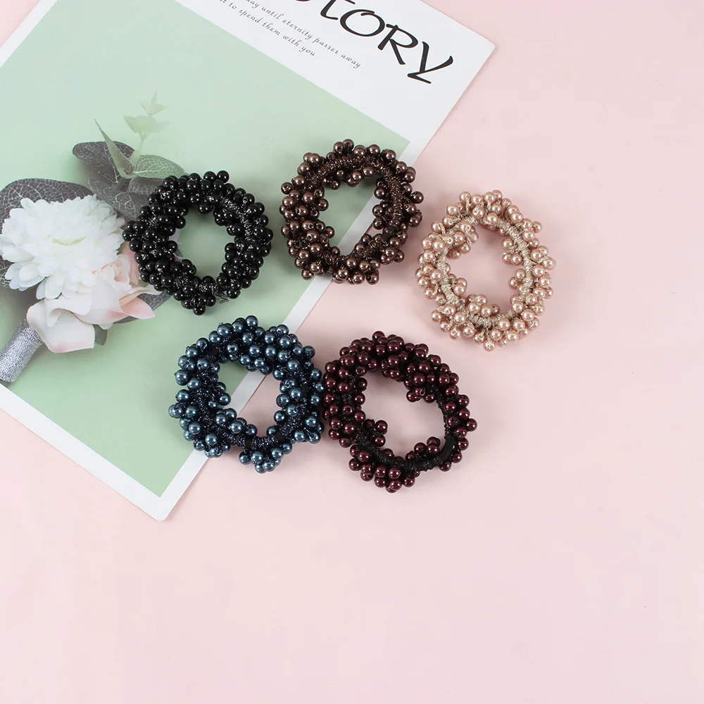 Woman Elegant Pearl Hair Ties Beads Girls Scrunchies Rubber Bands Ponytail Holders Hair Accessories Elastic Hair Band
Woman Elegant Pearl Hair Ties Beads Girls Scrunchies Rubber Bands Ponytail Holders Hair Accessories Elastic Hair Band