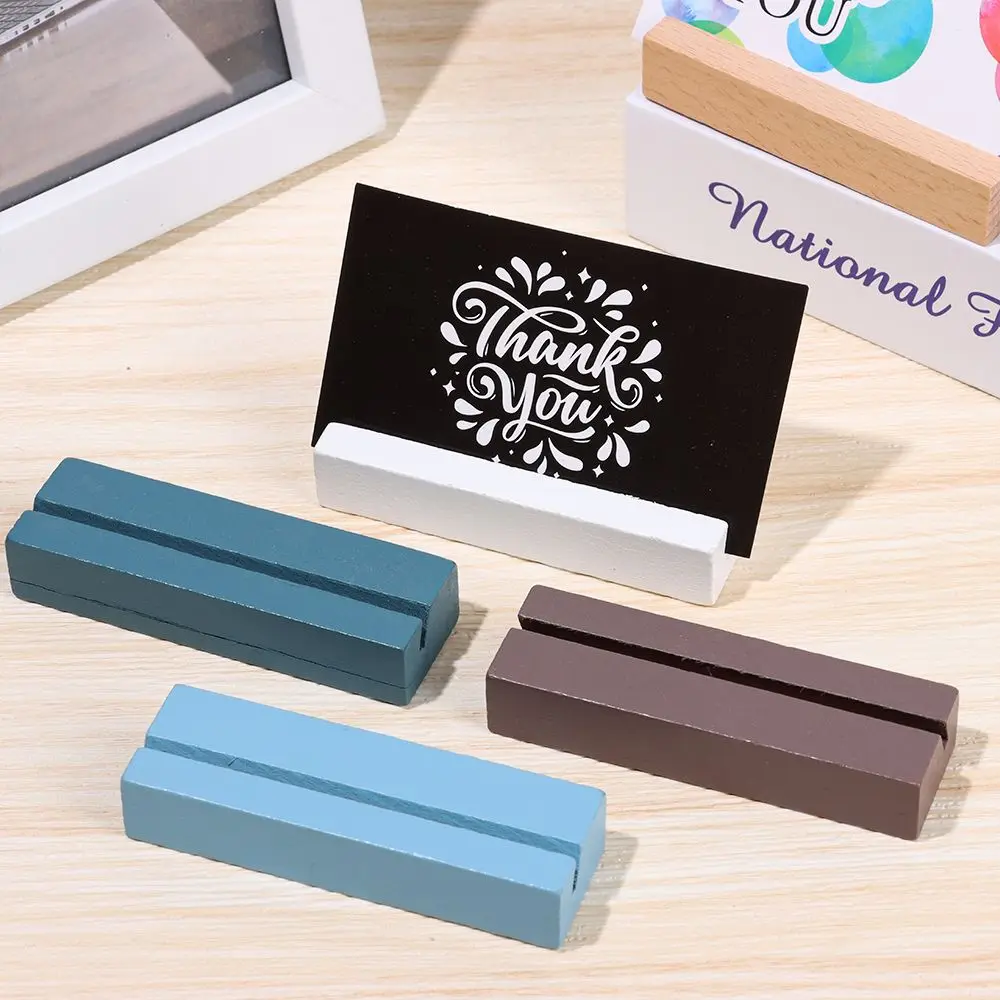 1PC Wooden Photo Stand Business Card Holder Rectangle Card Clip Picture Holder Handmade Memo Holder Desktop Decoration
1PC Wooden Photo Stand Business Card Holder Rectangle Card Clip Picture Holder Handmade Memo Holder Desktop Decoration