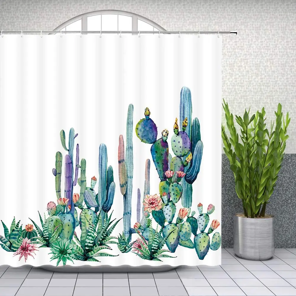 Cactus Shower Curtain Watercolor Aloe Plant Floral Bathroom Decor Designer Waterproof Polyester Fabric Home Bath Curtains Sets
Cactus Shower Curtain Watercolor Aloe Plant Floral Bathroom Decor Designer Waterproof Polyester Fabric Home Bath Curtains Sets