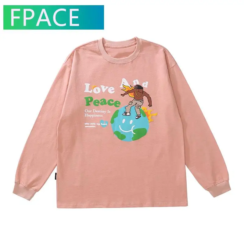 FPACE Tees Shirts Streetwear Hip Hop Cartoon Long Sleeve Earth Skateboard Boy Print Long Sleeve Tshirts Harajuku Loose Tops
FPACE Tees Shirts Streetwear Hip Hop Cartoon Long Sleeve Earth Skateboard Boy Print Long Sleeve Tshirts Harajuku Loose Tops