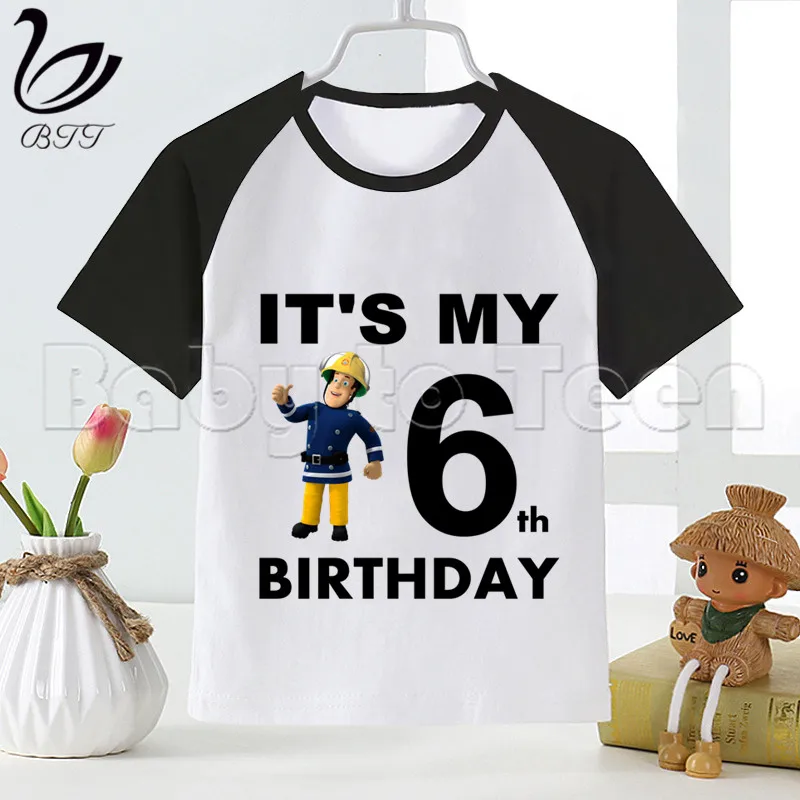 Kids Fireman Sam Birthday TShirt Happy Birthday TShirt Kids Funny TShirt Girls Boys Short Sleeves Sam Fireman Birthday Tshirt
Kids Fireman Sam Birthday TShirt Happy Birthday TShirt Kids Funny TShirt Girls Boys Short Sleeves Sam Fireman Birthday Tshirt