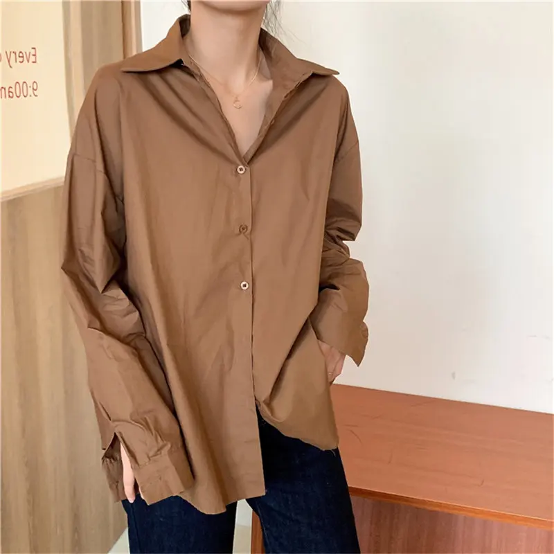 HziriP Chic Brief Loose Retro New Shirts Casual All Match Stylish Office Lady Vintage Oversize High Street Tops Outwear Clothe
HziriP Chic Brief Loose Retro New Shirts Casual All Match Stylish Office Lady Vintage Oversize High Street Tops Outwear Clothe