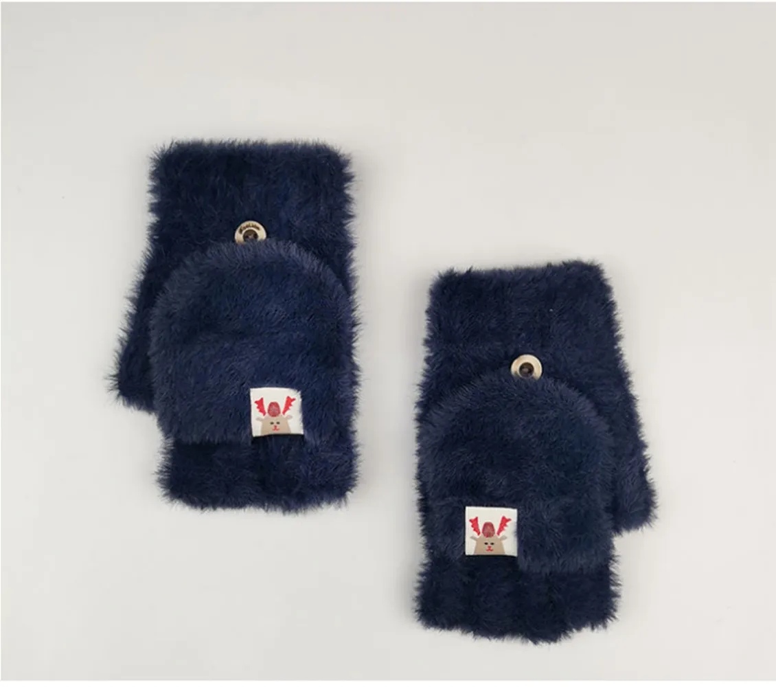 Fashion Fawn Knit Gloves Half Finger Warm Gloves Christmas Gifts Student Adult Gloves High Quality Faux Velvet Winter Gloves
Fashion Fawn Knit Gloves Half Finger Warm Gloves Christmas Gifts Student Adult Gloves High Quality Faux Velvet Winter Gloves
