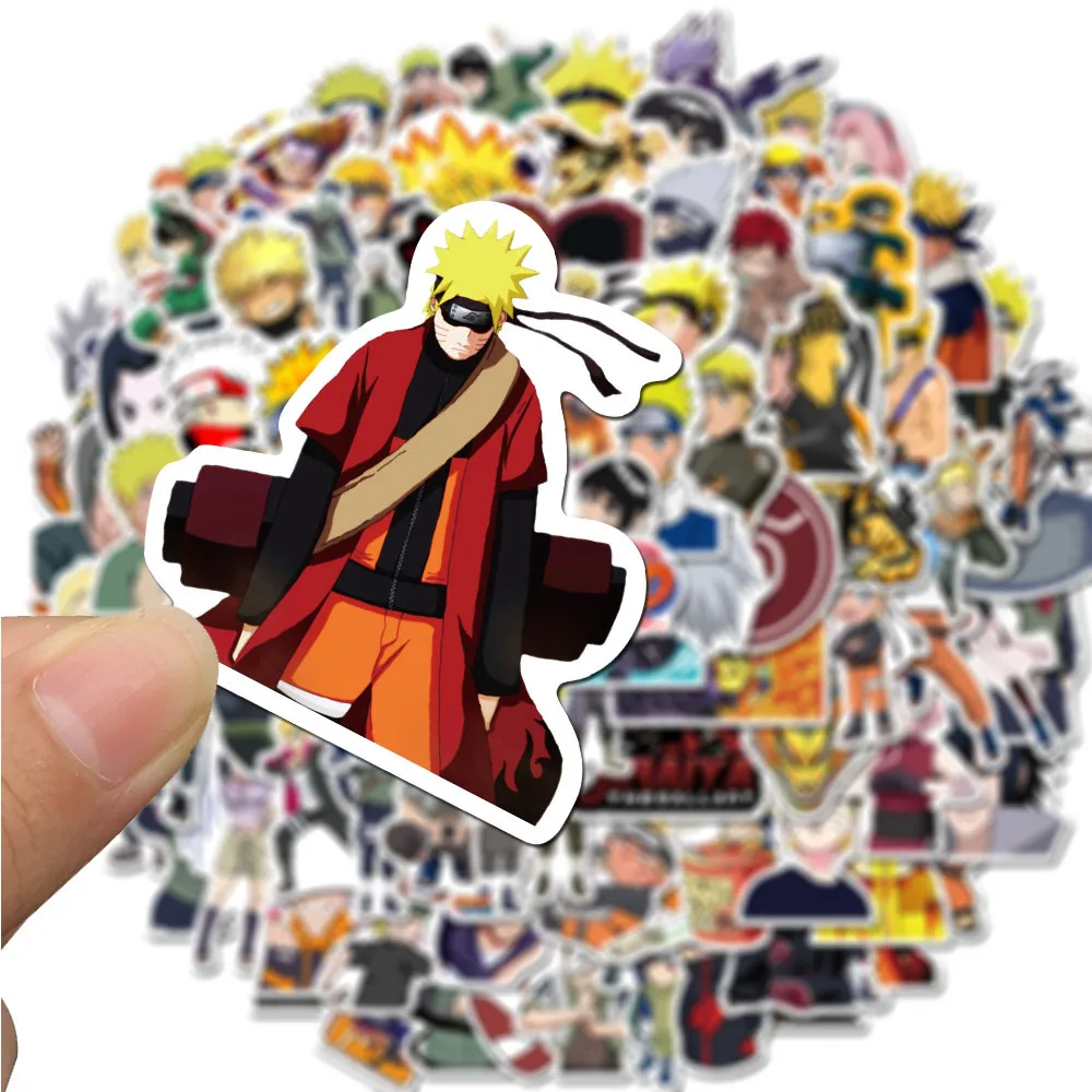 50/100 Pcs Boruto Stikers Itachi Kakashi Sasuke Gaara Sakura Pain Konan Hidan Anime PVC Stickers Computer Notebook Suitcase Gift | Игрушки и