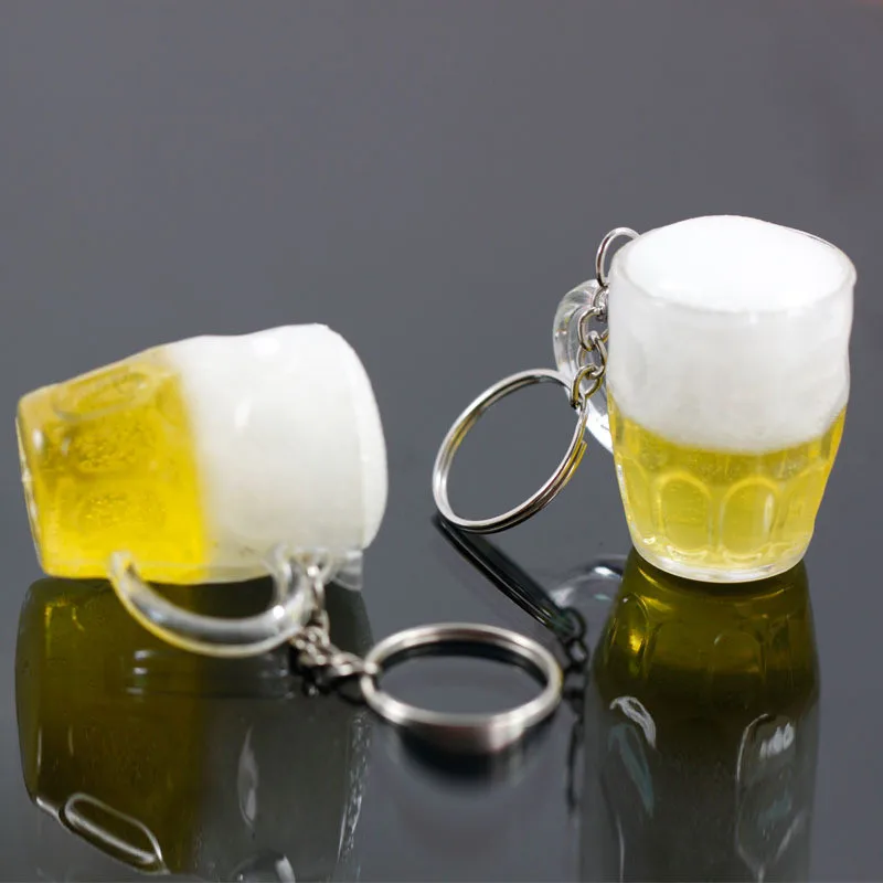 Quality Jewelry Gift Resin Beer Cups Simulation Food Handicraft Keychain For Car Bag Pendant Key Ring
Quality Jewelry Gift Resin Beer Cups Simulation Food Handicraft Keychain For Car Bag Pendant Key Ring