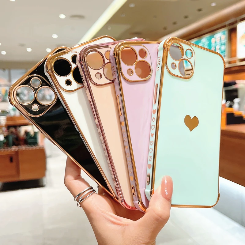 Luxury Fashion Love Heart Plating Case For iPhone 13 Pro Max 12 Mini 11 XR X XS Max 7 8 Plus SE 2020 Candy Soft Shockproof Cover
Luxury Fashion Love Heart Plating Case For iPhone 13 Pro Max 12 Mini 11 XR X XS Max 7 8 Plus SE 2020 Candy Soft Shockproof Cover