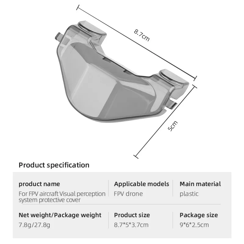 Visual Protective Cover for DJI FPV Combo Drone Down-Visual Camera Protective Cover Obstacle Avoidance Sensor Dust Cap Accessory
Visual Protective Cover for DJI FPV Combo Drone Down-Visual Camera Protective Cover Obstacle Avoidance Sensor Dust Cap Accessory