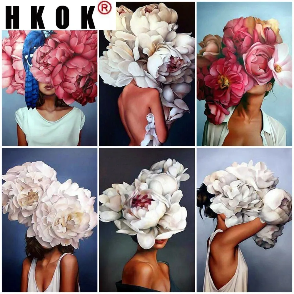 HKOK 5D Diamond Embroidery Sale Portrait Girl Diamond Painting Full Drill Square Flower Diamond Mosaic Rhinestones Home Decor
HKOK 5D Diamond Embroidery Sale Portrait Girl Diamond Painting Full Drill Square Flower Diamond Mosaic Rhinestones Home Decor