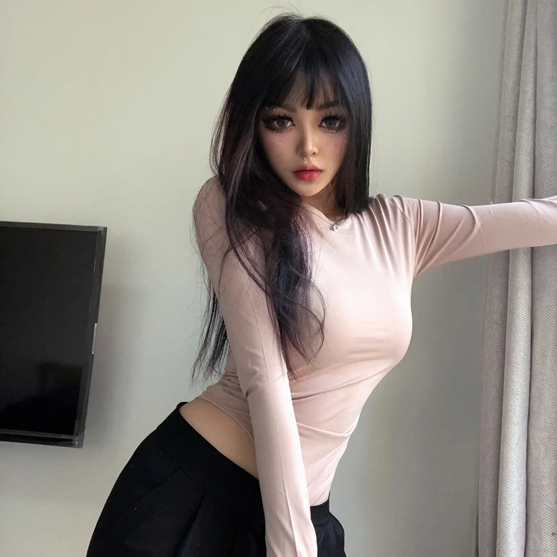 2020 women shirt bodycon Crew Neck Long Sleeve Tops Crotch Bodysuit Basic Solid Color Body Shirt Women Clothes leotard
2020 women shirt bodycon Crew Neck Long Sleeve Tops Crotch Bodysuit Basic Solid Color Body Shirt Women Clothes leotard