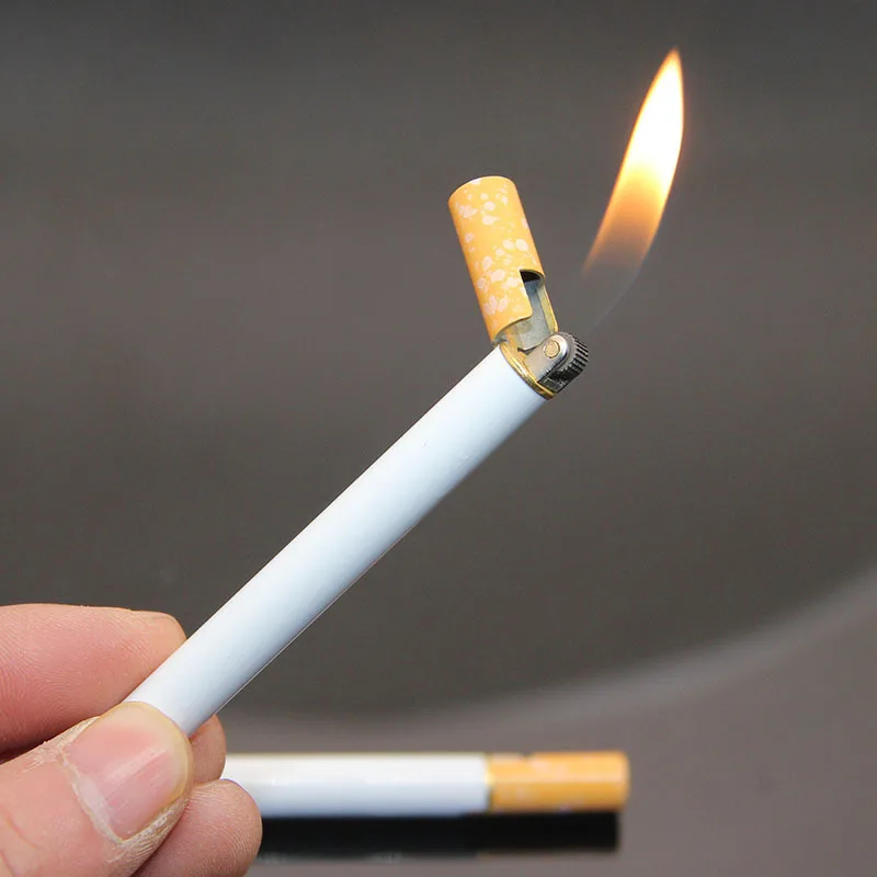Unusual Man Lighter Cigarette Shape Butane Torch Light Kitchen Outdoor Barbecue Gadget Funny Lighter Cute Gift and Free Smoking
Unusual Man Lighter Cigarette Shape Butane Torch Light Kitchen Outdoor Barbecue Gadget Funny Lighter Cute Gift and Free Smoking