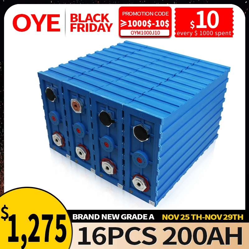 NEW 16PCS CALB 3.2v 200Ah LiFePO4 Rechargeable Battery brand new 200AH 24V 48V 200AH Lithium iron Phosphate Packs Solar Battery
NEW 16PCS CALB 3.2v 200Ah LiFePO4 Rechargeable Battery brand new 200AH 24V 48V 200AH Lithium iron Phosphate Packs Solar Battery