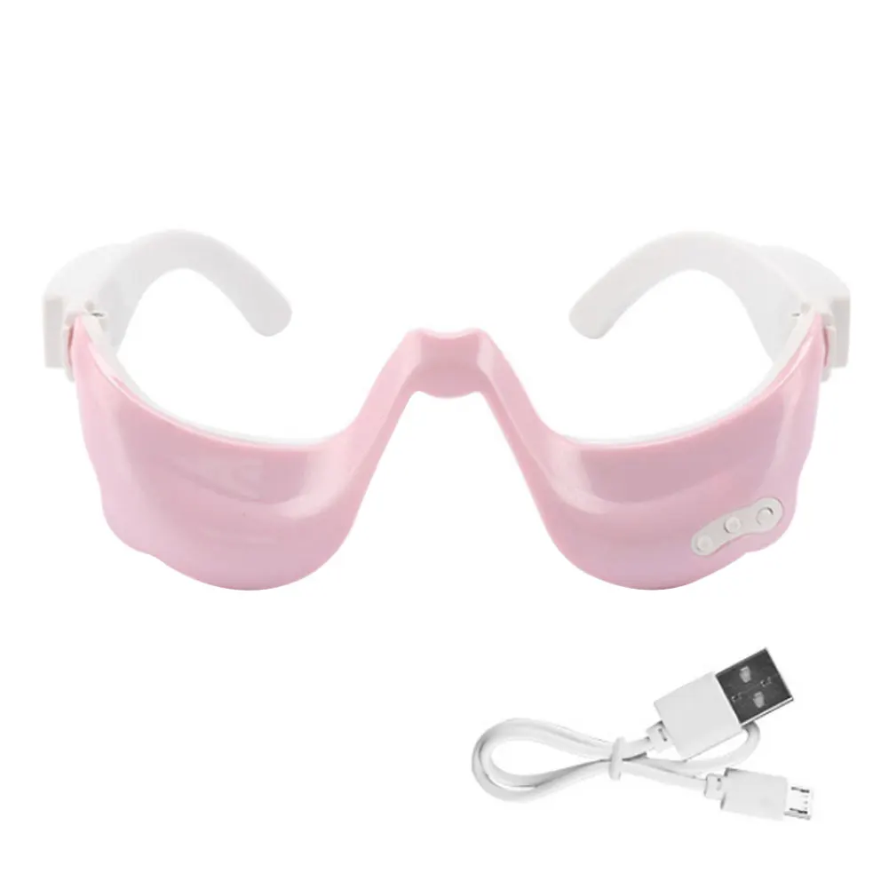 

Sleepin Eye Mask Shading Mask Heated Eye Massager Adjustable Temperature Under Eyes Device for Reducing Eye Bags Fatigue Pink