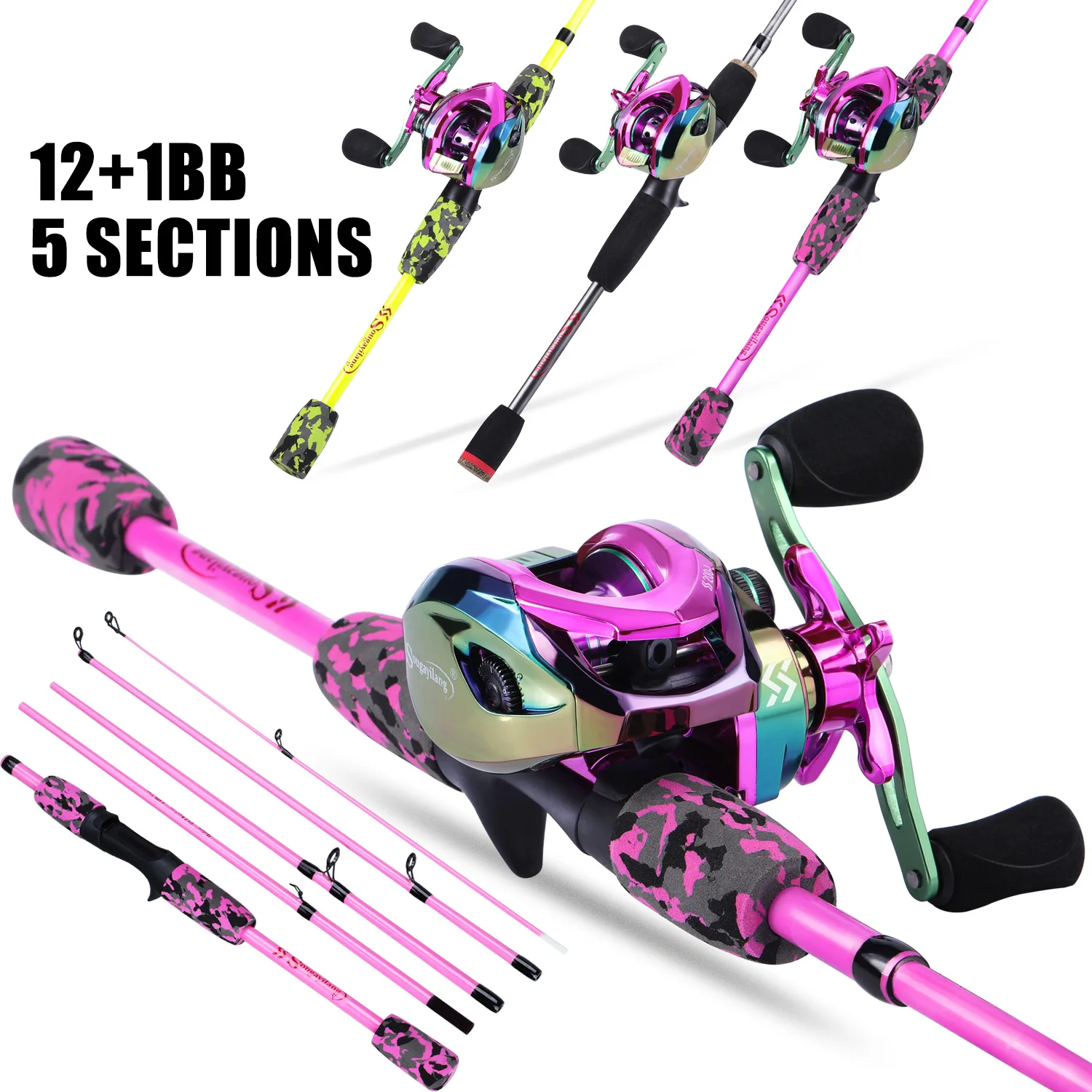 Удочка рыболовная Sougayilang портативная, 1,70 м, 5 секций, 12 + 1 шарикоподшипников
Удочка рыболовная Sougayilang портативная, 1,70 м, 5 секций, 12 + 1 шарикоподшипников