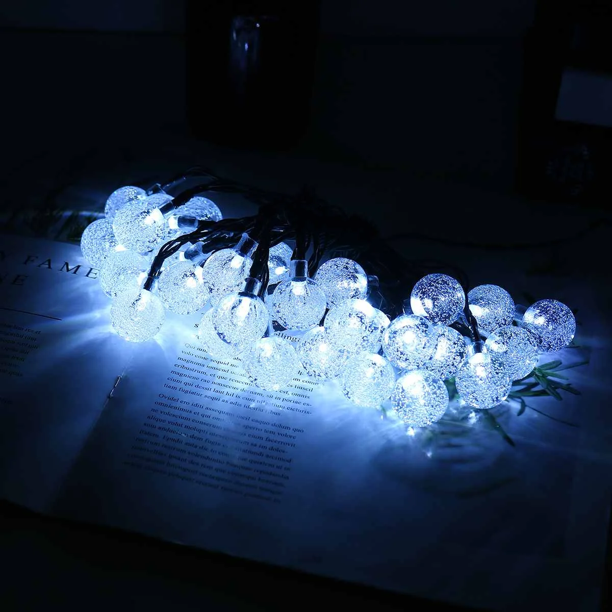 LED Outdoor Solar Lamp 20 LED String Lights Fairy Holiday Christmas Party Garland Solar Garden Waterproof 5m On & Flashing
LED Outdoor Solar Lamp 20 LED String Lights Fairy Holiday Christmas Party Garland Solar Garden Waterproof 5m On & Flashing