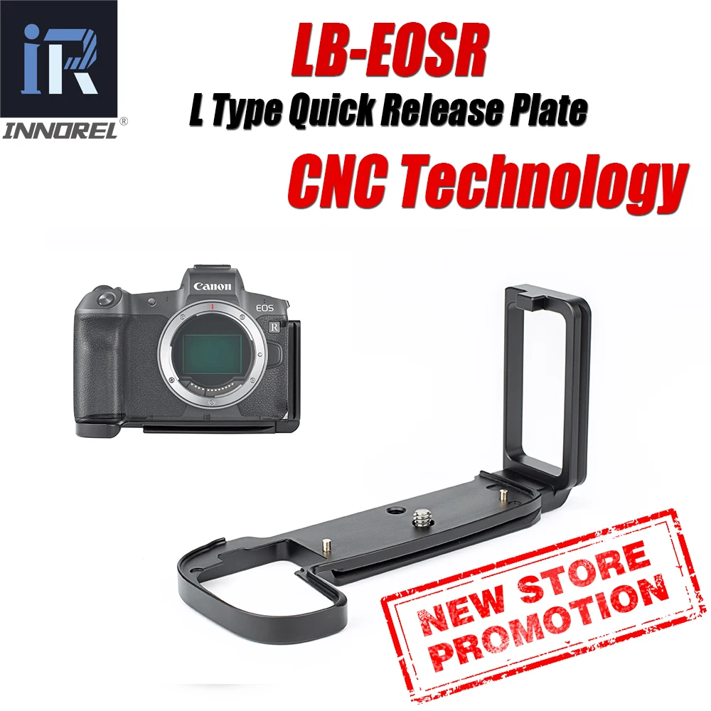 INNOREL LBC-EOSR Aluminum Alloy L Quick Release Plate Hand Bracket For Canon-EOSR Vertical & Horizontal shooting Tripod ballhead
INNOREL LBC-EOSR Aluminum Alloy L Quick Release Plate Hand Bracket For Canon-EOSR Vertical & Horizontal shooting Tripod ballhead