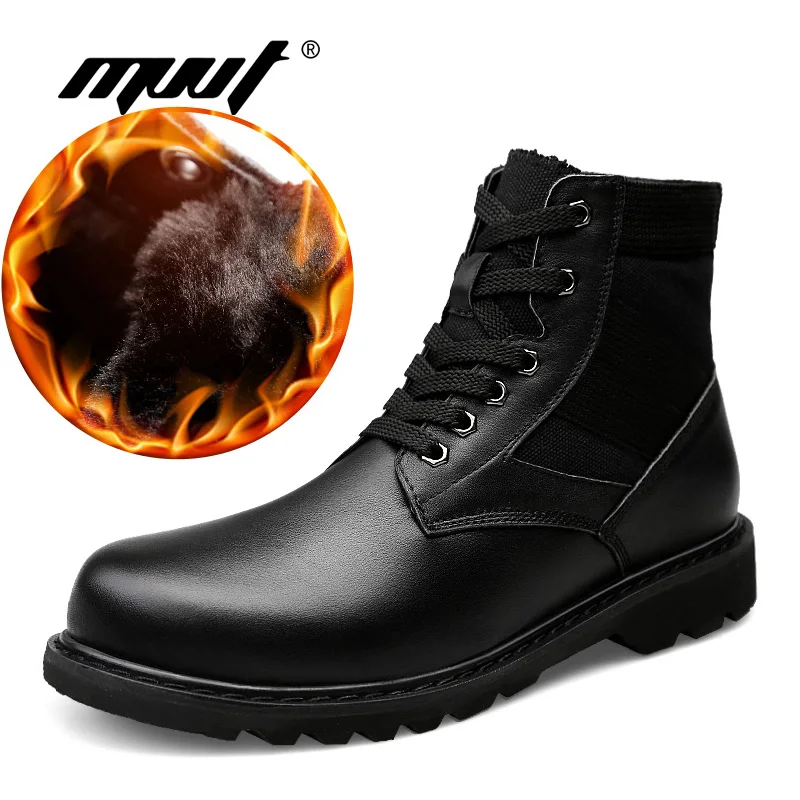 Genuine leather boots men Super warm snow boots outdoor military boots men winter boots
Genuine leather boots men Super warm snow boots outdoor military boots men winter boots