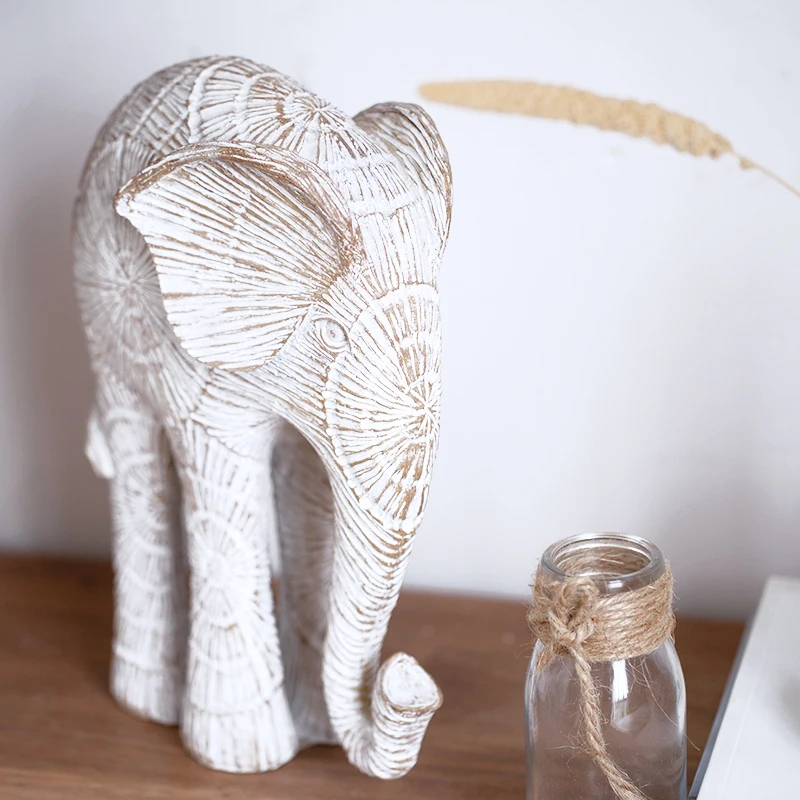 Elephant Sculpture Room Resin Ornaments Modern Decoration Animal Statue Home TV Cabinet Art Crafts Gift Office Desk Figurines
Elephant Sculpture Room Resin Ornaments Modern Decoration Animal Statue Home TV Cabinet Art Crafts Gift Office Desk Figurines