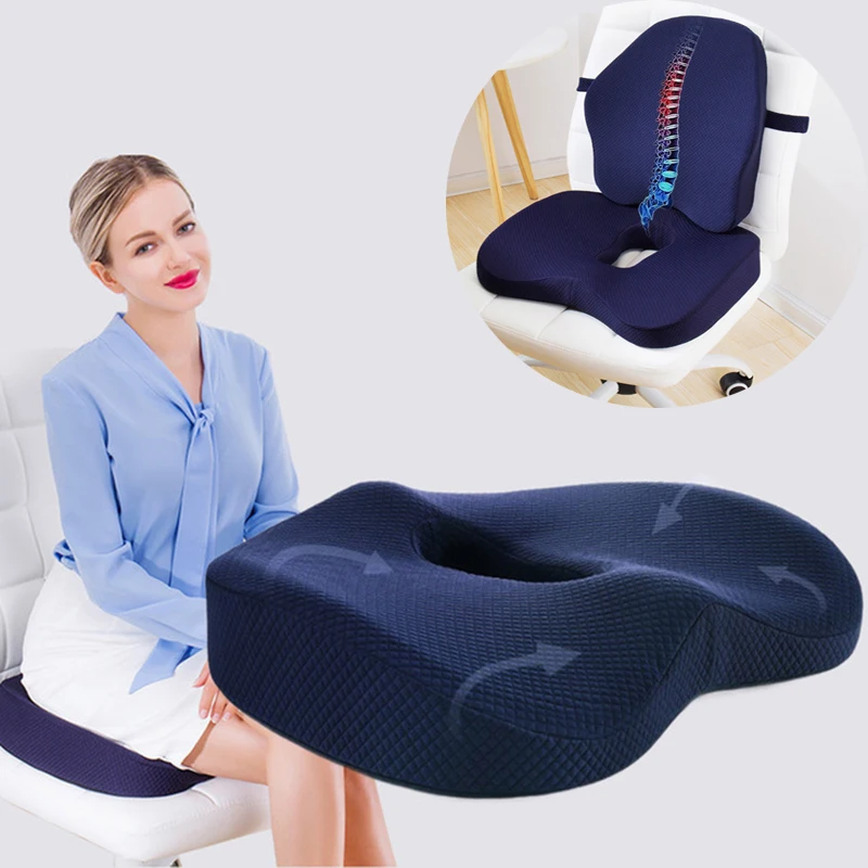 Memory Foam Seat Cushion Orthopedic Pillow Coccyx Office Chair Waist Back Support Cushion Pad Car Seat Hip Massage Seat Pad Sets
Memory Foam Seat Cushion Orthopedic Pillow Coccyx Office Chair Waist Back Support Cushion Pad Car Seat Hip Massage Seat Pad Sets