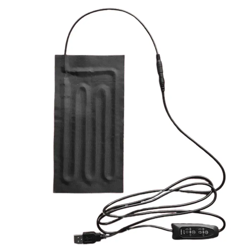 

Нагревательная подушка для одежды, USB-прокладка из углеродного волокна с быстрым подогревом для жилета, куртки, плеч, спины, шеи, живота, 5 В