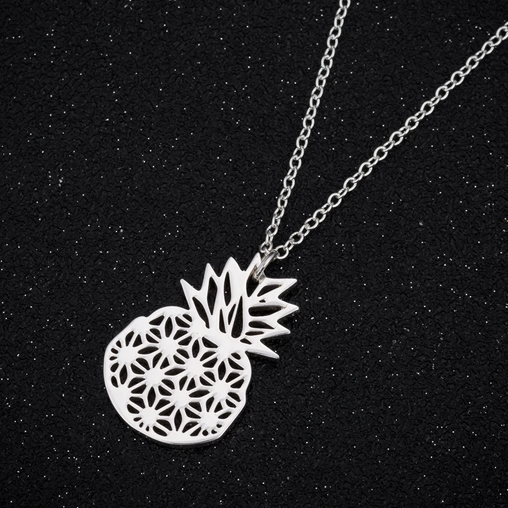 Hfarich Stainless Steel Fruit Pineapple Pendant Necklaces Gold Choker Chain Women Girl Daily Party Jewelry Collares Colar
Hfarich Stainless Steel Fruit Pineapple Pendant Necklaces Gold Choker Chain Women Girl Daily Party Jewelry Collares Colar