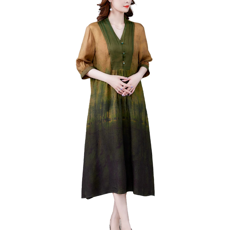 Women Loose Casual S-3XL Plus Size Ramie Dresses 2021 Summer Vintage Half Sleeve Print Midi Dress Elegant Slim Party Vestidos
Women Loose Casual S-3XL Plus Size Ramie Dresses 2021 Summer Vintage Half Sleeve Print Midi Dress Elegant Slim Party Vestidos
