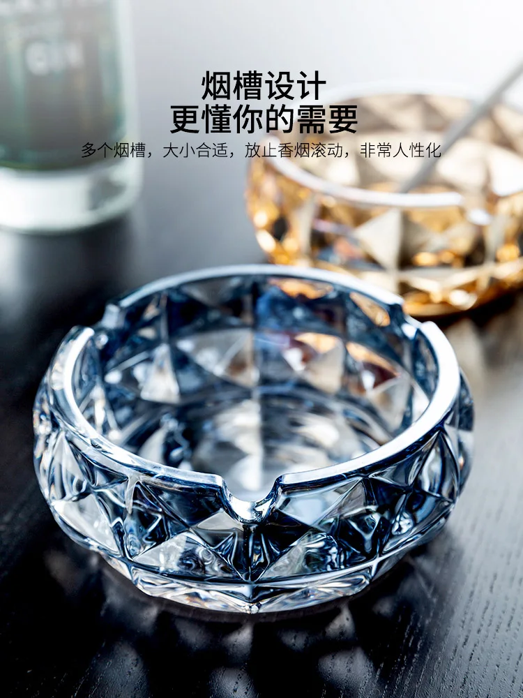 Glass Large Ashtray Cigar Transparent Round Creative Luxury Portable Wedding Ashtray Easy Cleaning Cenicero Home Decor BE50A
Glass Large Ashtray Cigar Transparent Round Creative Luxury Portable Wedding Ashtray Easy Cleaning Cenicero Home Decor BE50A