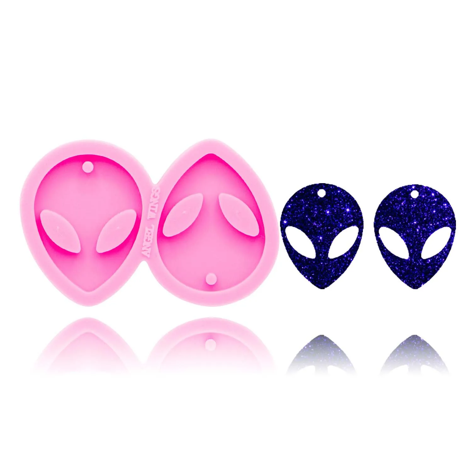 Silicone Resin Shiny Mini Alien Earring Fondant Mold DIY Eardrop Epoxy Tools Kitchen Baking Accessories
Silicone Resin Shiny Mini Alien Earring Fondant Mold DIY Eardrop Epoxy Tools Kitchen Baking Accessories
