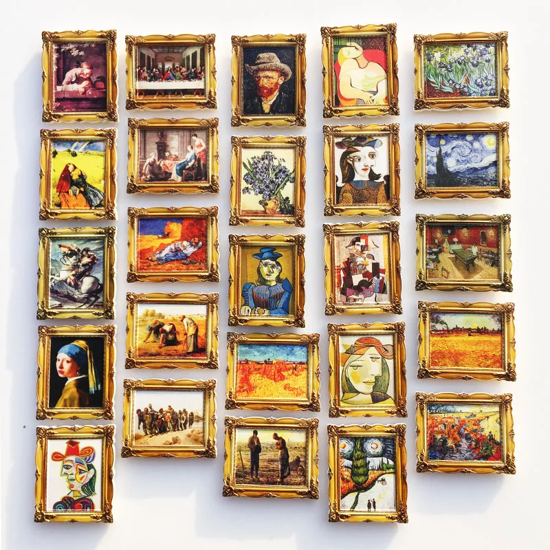 

Netherlands Van Gogh Painting Fridge Magnets Tourism Souvenir Refrigerator Magnetic Sticker Collection Handicraft Gift