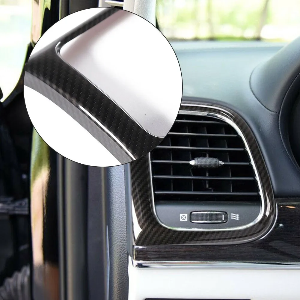Carbon Fiber Air Vent Outlet Cover Trim Decor Frame Exhaust Vent Cover Accessories For Jeep Grand Cherokee 2011-2019
Carbon Fiber Air Vent Outlet Cover Trim Decor Frame Exhaust Vent Cover Accessories For Jeep Grand Cherokee 2011-2019