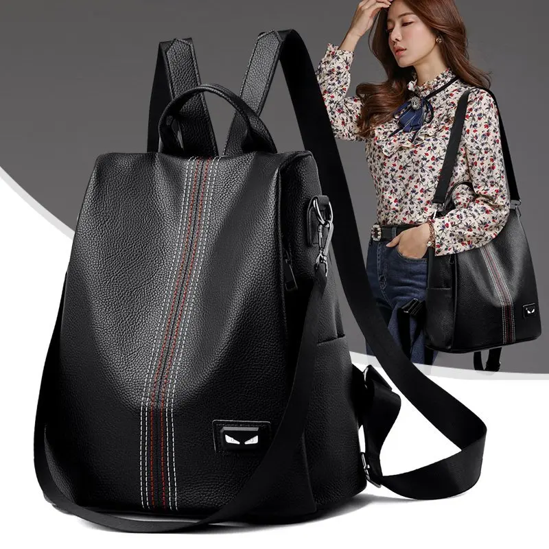 2021 new style PU design ladies backpack built-in mezzanine waterproof and anti-theft outdoor outing storage shoulder bag school
2021 new style PU design ladies backpack built-in mezzanine waterproof and anti-theft outdoor outing storage shoulder bag school