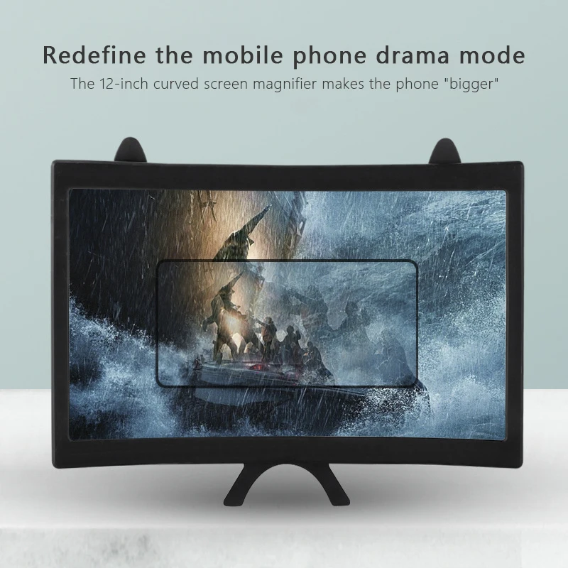 Curved Mobile Phone Screen Magnifier 12 Inch 3D HD Projection Magnifying Glass Video Amplifier Lazy Bracket Accessories
Curved Mobile Phone Screen Magnifier 12 Inch 3D HD Projection Magnifying Glass Video Amplifier Lazy Bracket Accessories