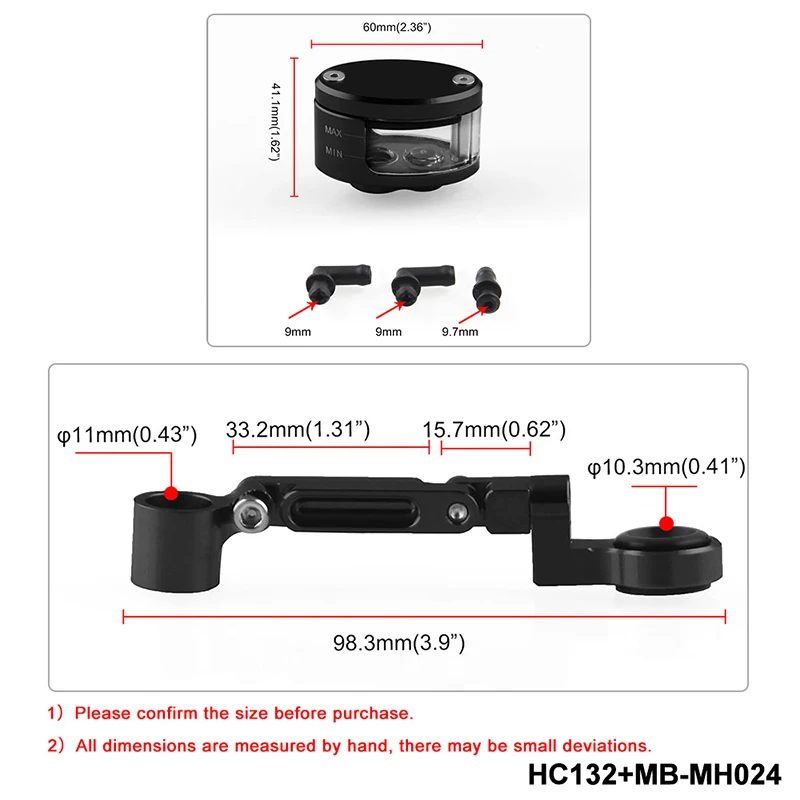 Universal Motorcycle Brake Clutch Tank Cylinder Fluid Oil Reservoir Cup Motorcycle Supplies