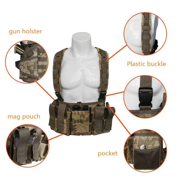 Tactical Molle Vest Airsoft Equipment Assault Clothing Hunting Paintball CS Protective Camouflage Plate Carrier
Tactical Molle Vest Airsoft Equipment Assault Clothing Hunting Paintball CS Protective Camouflage Plate Carrier