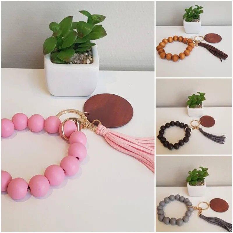 Silicone Bracelet Keyring For Men Tassel Wood Beads Keychain For Keys Fashion Keychain For Women Accessories Wholesale Trend New
Silicone Bracelet Keyring For Men Tassel Wood Beads Keychain For Keys Fashion Keychain For Women Accessories Wholesale Trend New