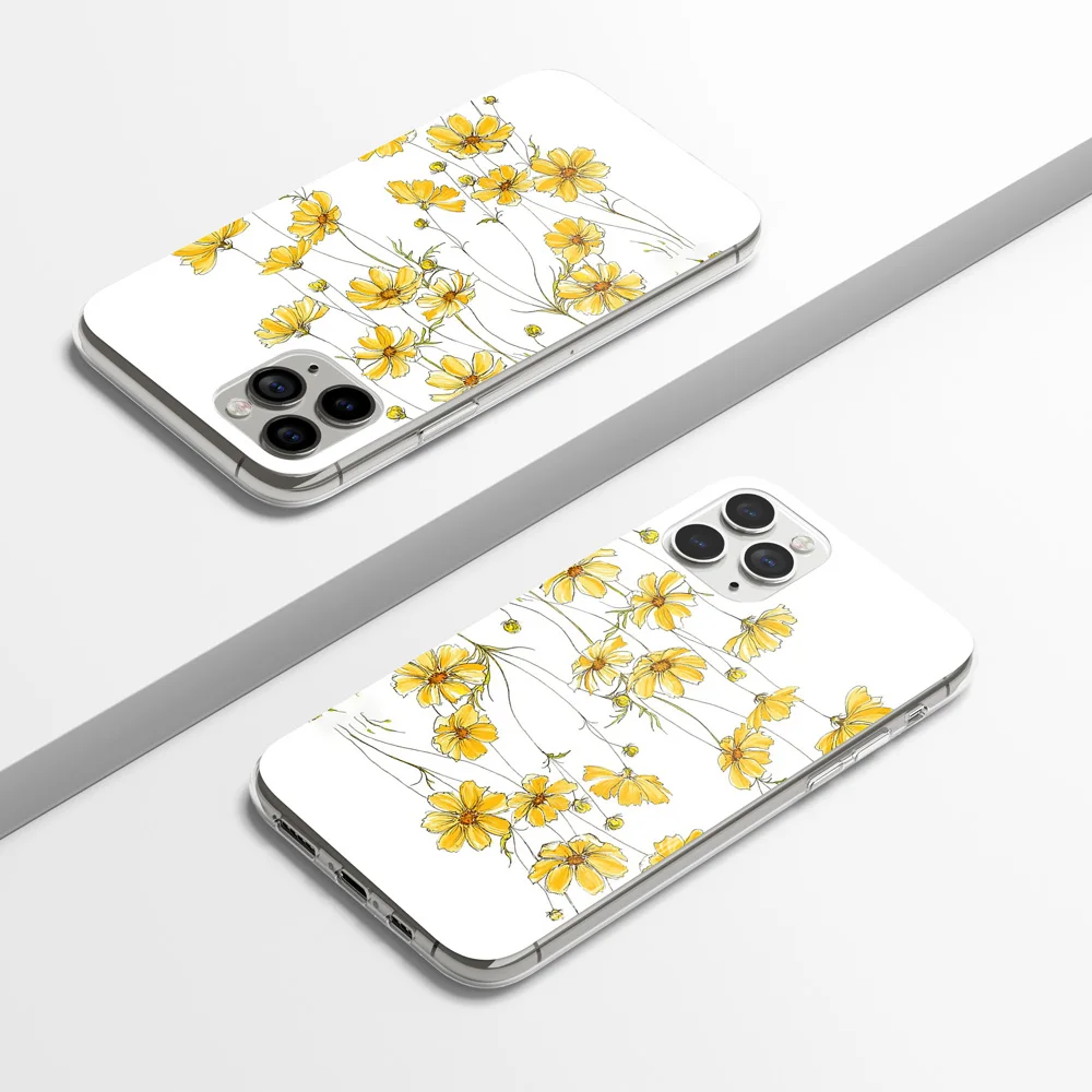Yellow Flowers Pattern Cell Phone Cover Case Soft TPU Floral Mobile Protection Back Cover for iPhone 11 X XR XS Pro Max 
Yellow Flowers Pattern Cell Phone Cover Case Soft TPU Floral Mobile Protection Back Cover for iPhone 11 X XR XS Pro Max