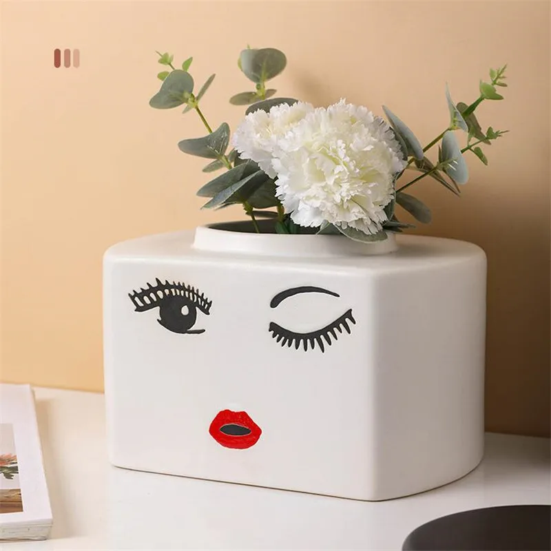 Room Decor Colorful Vase Ceramic Flower Pot Abstract Living Room Wine Cabinet Ornaments
Room Decor Colorful Vase Ceramic Flower Pot Abstract Living Room Wine Cabinet Ornaments