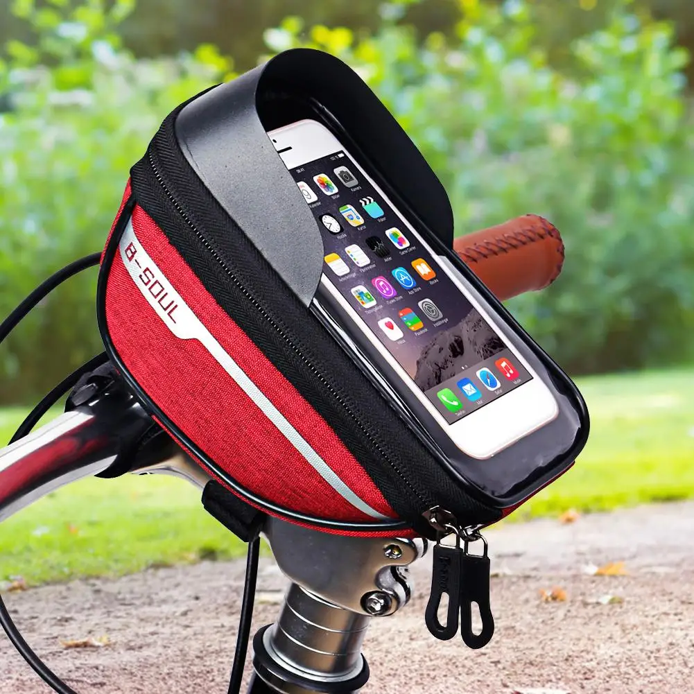 Bike bag frame front top tube bike bag waterproof mobile phone case touch screen bag mountain bike bag bicycle accessories
Bike bag frame front top tube bike bag waterproof mobile phone case touch screen bag mountain bike bag bicycle accessories
