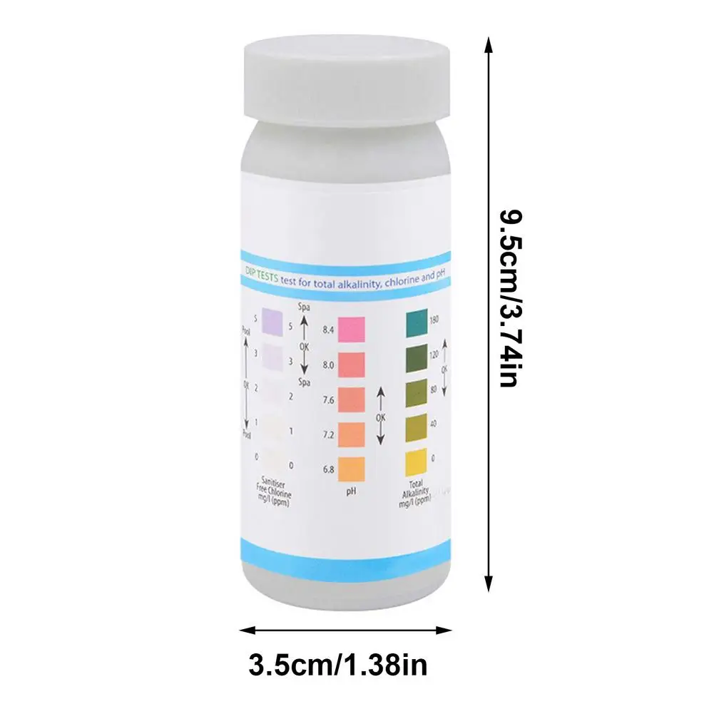 Swimming Pool PH Test Paper Three-in-one Multiple Water Tester SPA Swimming Pool Water Tester Paper Alkalinity Hardness Test
Swimming Pool PH Test Paper Three-in-one Multiple Water Tester SPA Swimming Pool Water Tester Paper Alkalinity Hardness Test