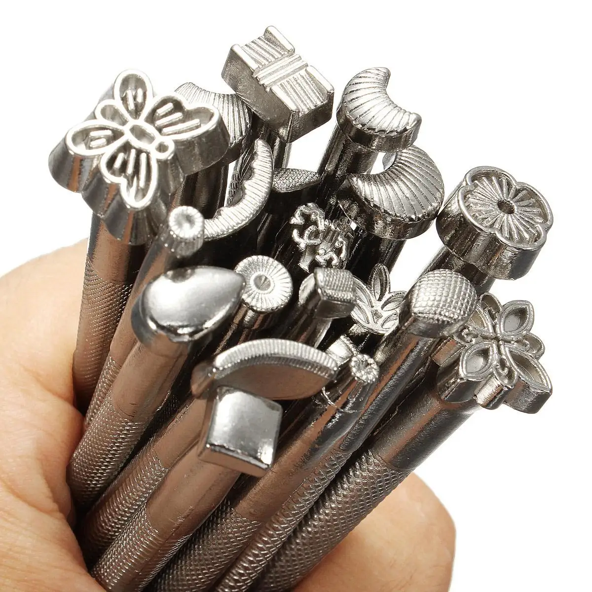 20Pcs DIY Alloy Leathercraft Tool Set Leather Working Saddle Making Tools Carving Leather Craft Stamps Accessories Solid Metal
20Pcs DIY Alloy Leathercraft Tool Set Leather Working Saddle Making Tools Carving Leather Craft Stamps Accessories Solid Metal